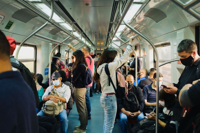 Public Transport - people in train during daytime