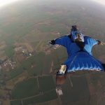 Extreme Sports - sky diver diving on air