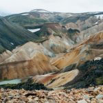 Iceland Nature - aerial photography of mountain at daytime