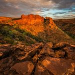 Australia Nature - aerial view of rock cliffs under cloudy sky