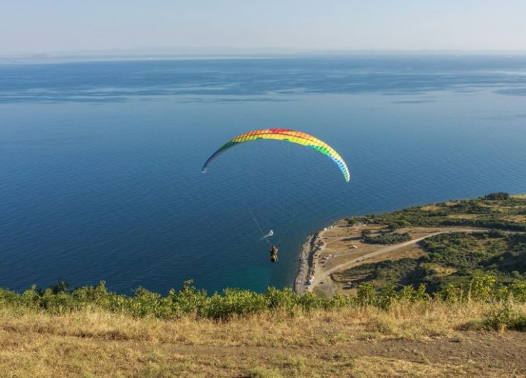 Adventure Sports Budget - a paraglider is flying over a body of water