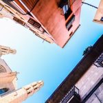 Barcelona Architecture - worms eye view of buildings